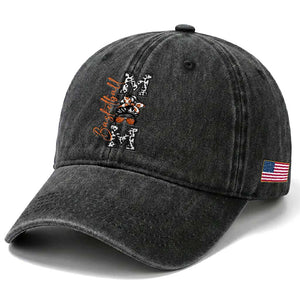 Basketball Mom Washed Cotton Baseball Cap Retro Style Gift For Sports Lover TS12 Print Your Wear