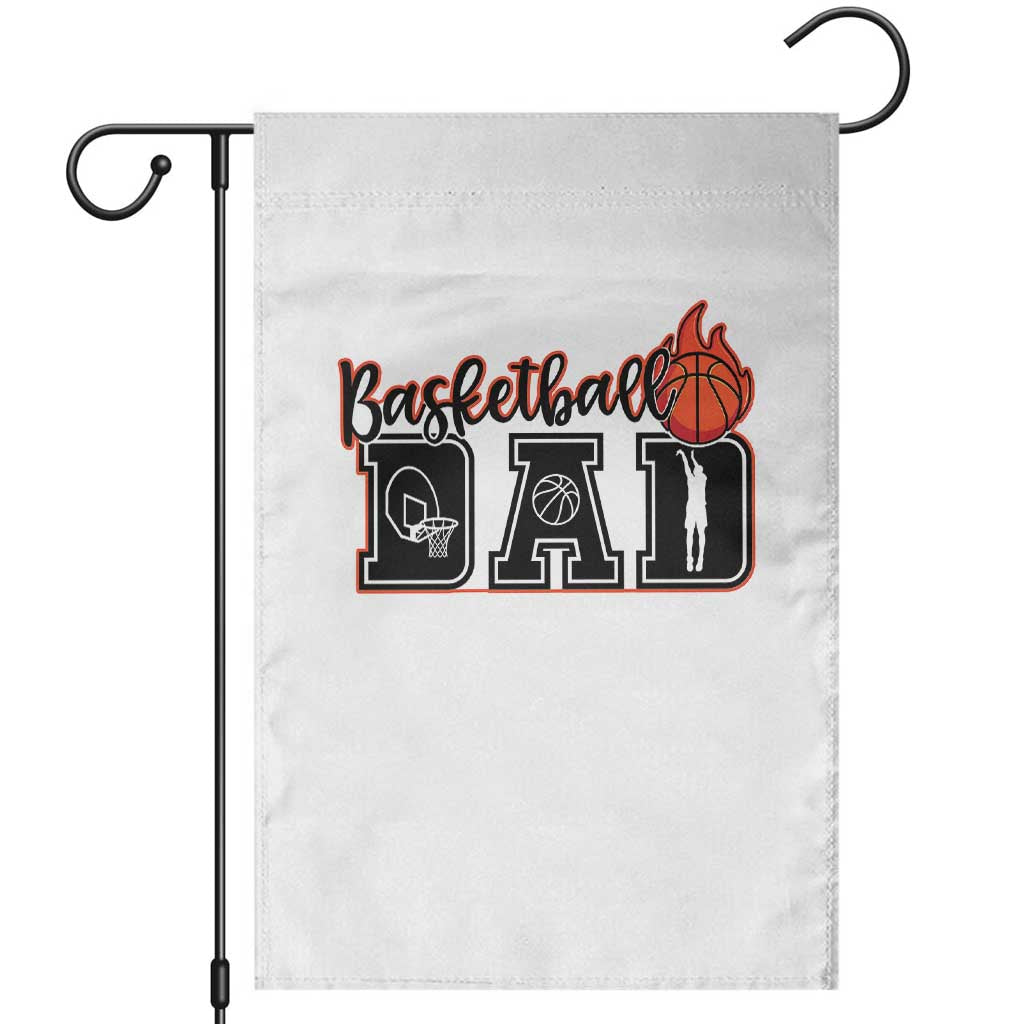 Basketball Dad Garden Flag Gift For Sport Lover TS12 White Print Your Wear