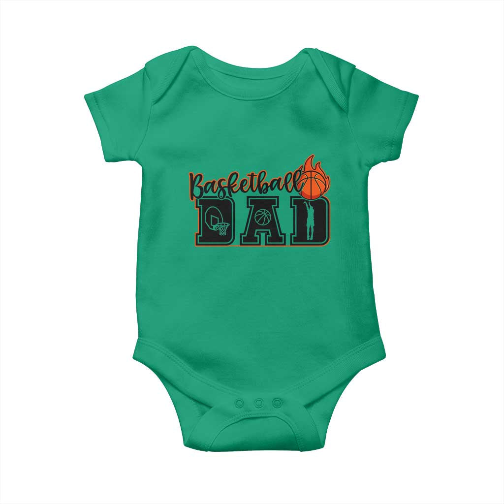 Basketball Dad Baby Onesie Gift For Sport Lover TS12 Irish Green Print Your Wear