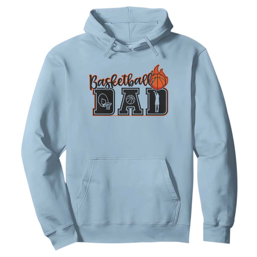 Basketball Dad Hoodie Gift For Sport Lover TS12 Light Blue Print Your Wear