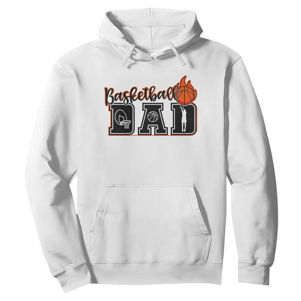 Basketball Dad Hoodie Gift For Sport Lover TS12 White Print Your Wear