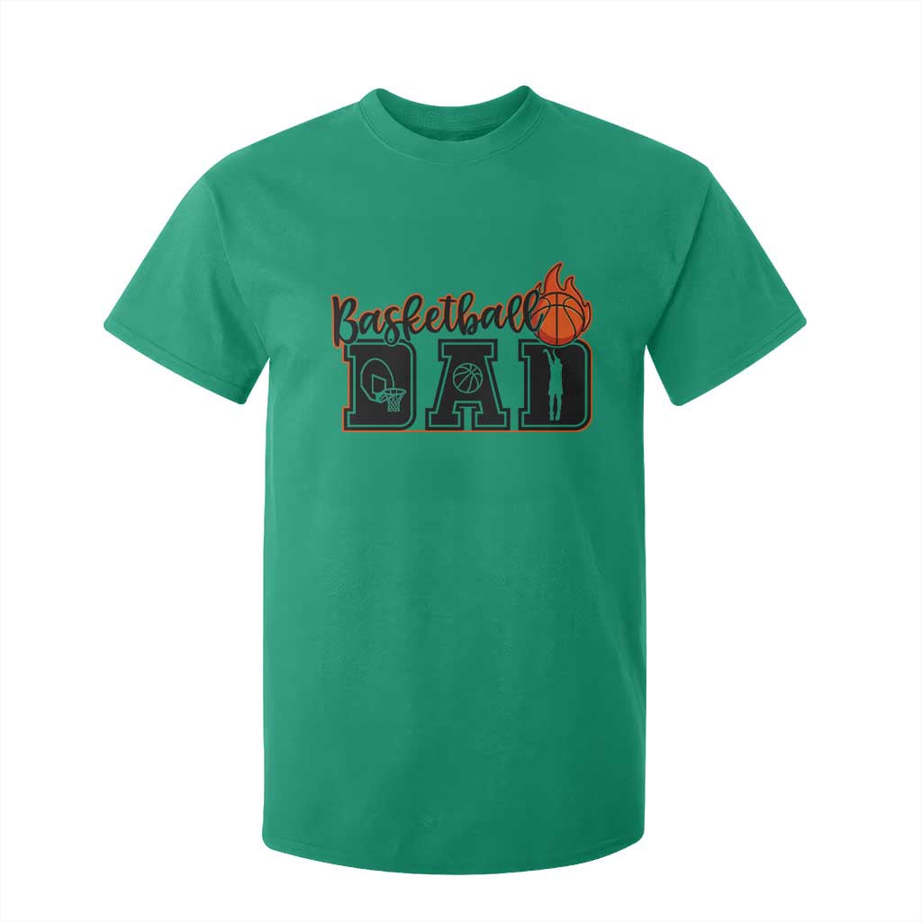 Basketball Dad T Shirt For Kid Gift For Sport Lover TS12 Irish Green Print Your Wear