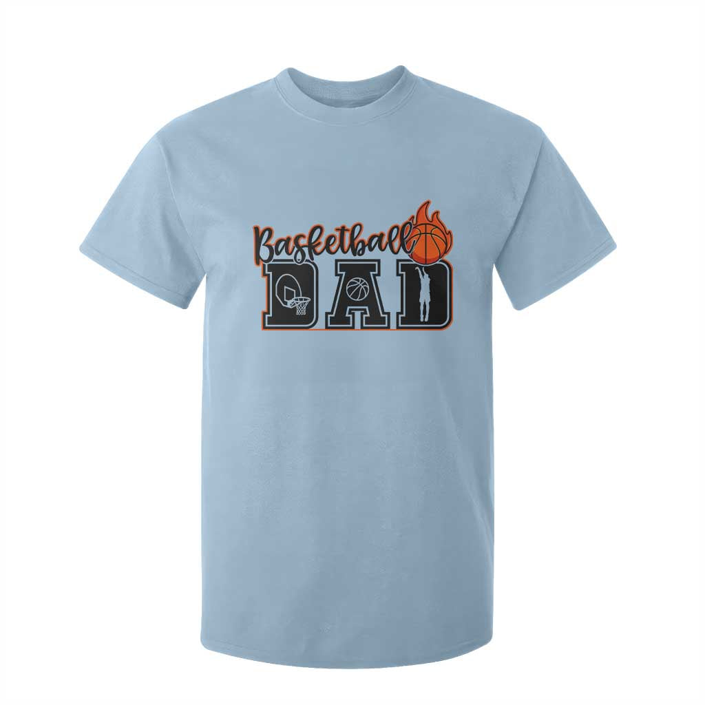 Basketball Dad T Shirt For Kid Gift For Sport Lover TS12 Light Blue Print Your Wear
