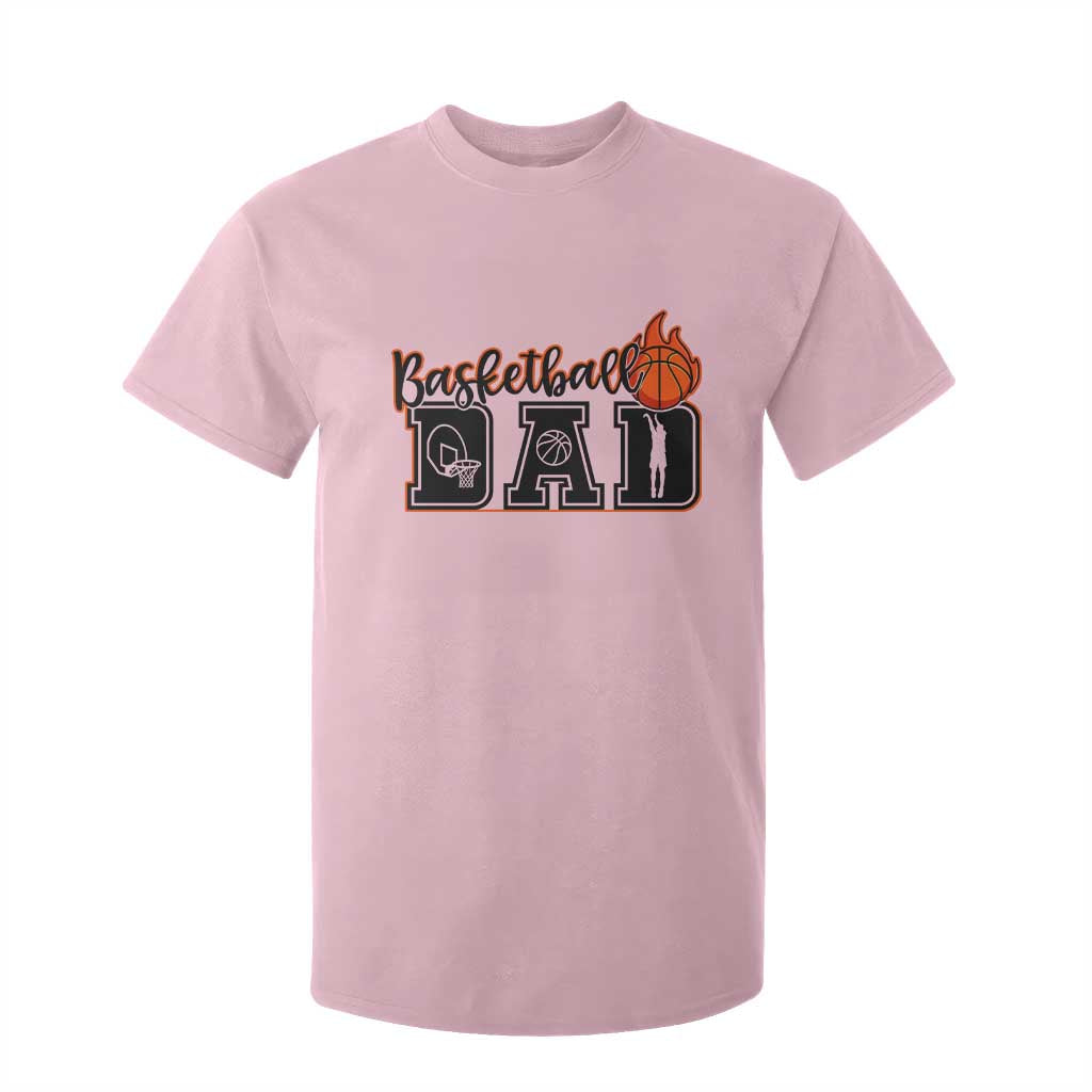 Basketball Dad T Shirt For Kid Gift For Sport Lover TS12 Light Pink Print Your Wear