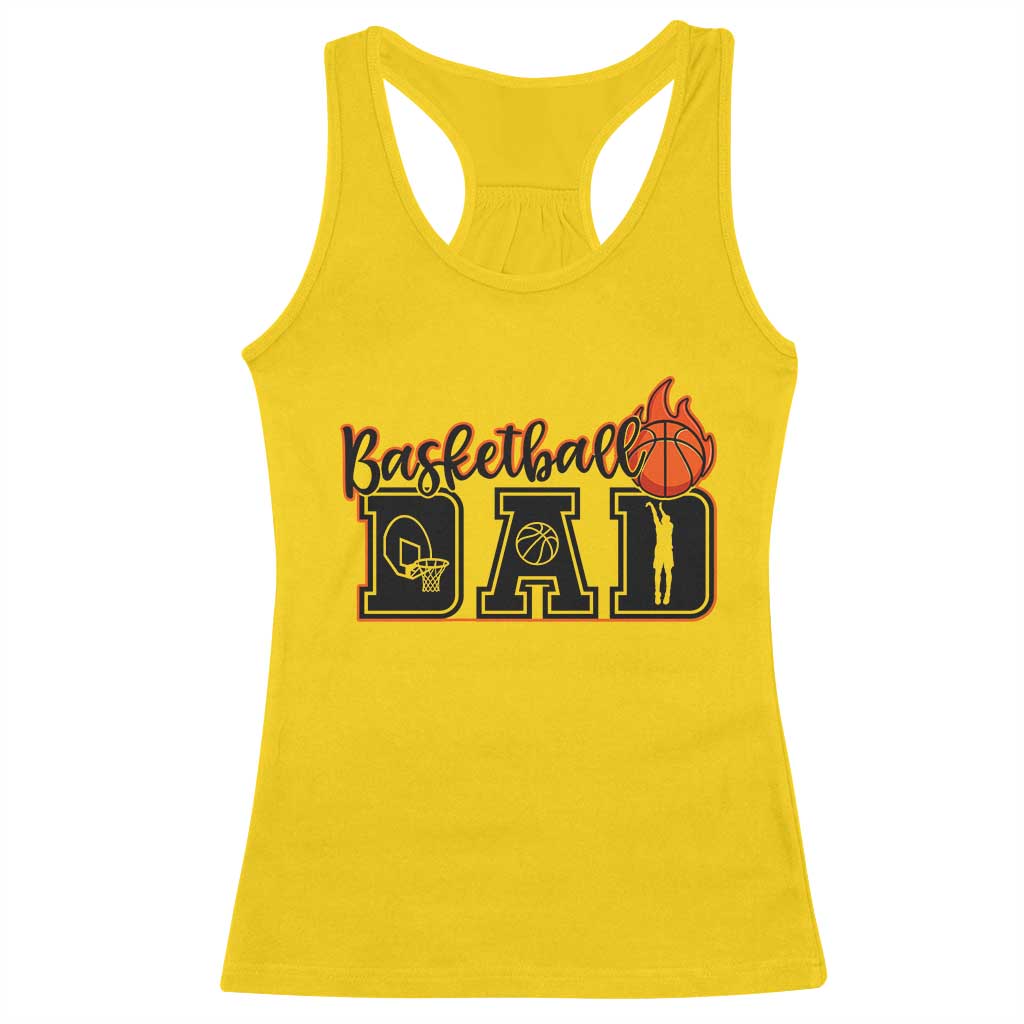 Basketball Dad Racerback Tank Top Gift For Sport Lover TS12 Daisy Print Your Wear