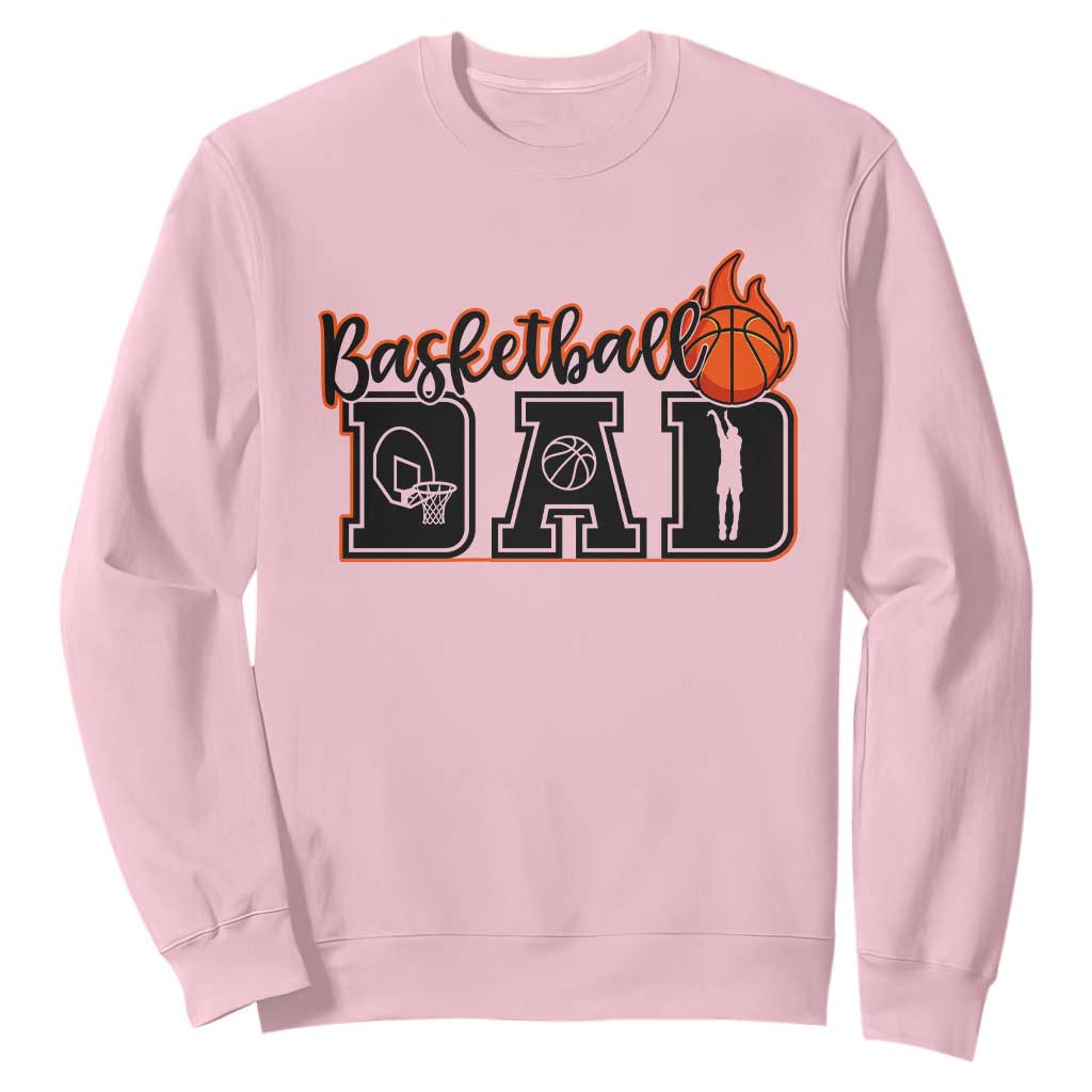 Basketball Dad Sweatshirt Gift For Sport Lover TS12 Light Pink Print Your Wear