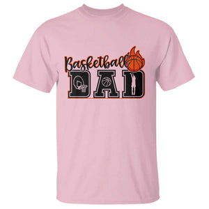 Basketball Dad T Shirt Gift For Sport Lover TS12 Light Pink Print Your Wear