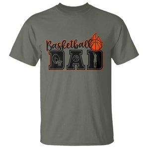 Basketball Dad T Shirt Gift For Sport Lover TS12 Military Green Print Your Wear