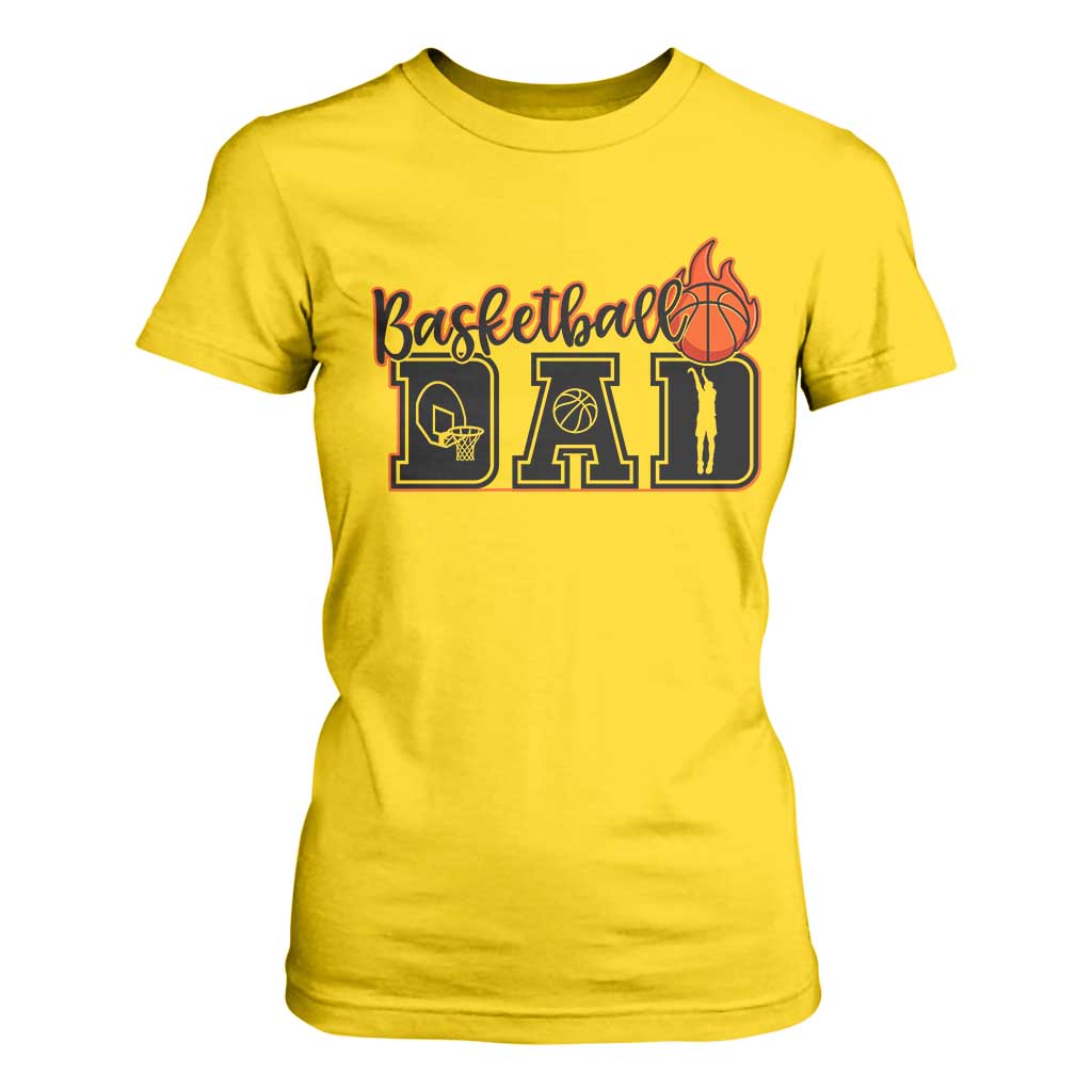 Basketball Dad T Shirt For Women Gift For Sport Lover TS12 Daisy Print Your Wear