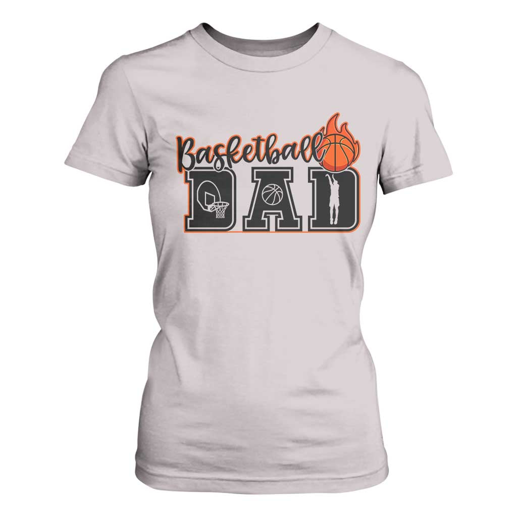 Basketball Dad T Shirt For Women Gift For Sport Lover TS12 Ice Gray Print Your Wear