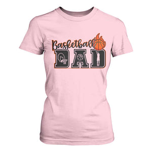 Basketball Dad T Shirt For Women Gift For Sport Lover TS12 Light Pink Print Your Wear