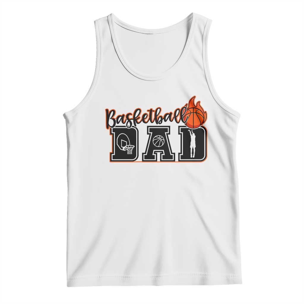 Basketball Dad Tank Top Gift For Sport Lover TS12 White Print Your Wear
