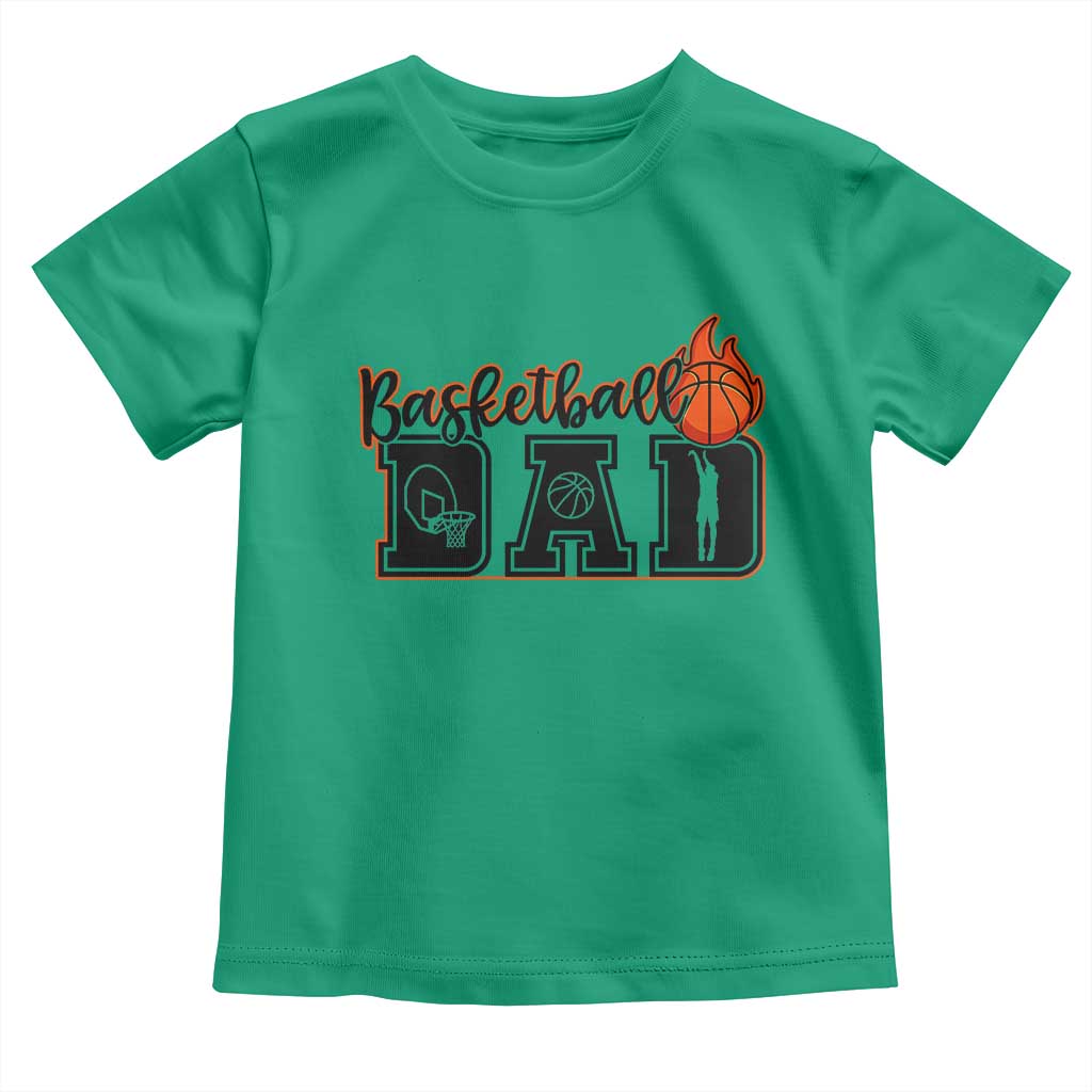 Basketball Dad Toddler T Shirt Gift For Sport Lover TS12 Irish Green Print Your Wear