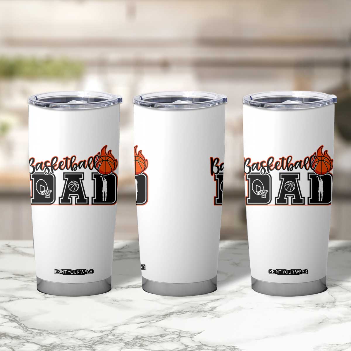 Basketball Dad Tumbler Cup Gift For Sport Lover TS12 Print Your Wear