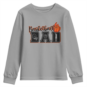 Basketball Dad Youth Sweatshirt Gift For Sport Lover TS12 Sport Gray Print Your Wear