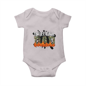 Basketball Dad Baby Onesie Camouflage Flame Graphic For Sport Lover TS12 Ice Gray Print Your Wear