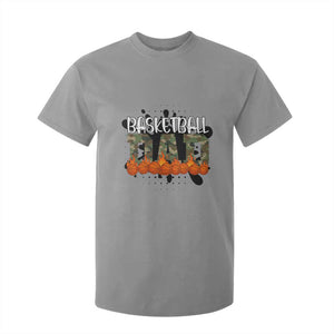 Basketball Dad T Shirt For Kid Camouflage Flame Graphic For Sport Lover TS12 Sport Gray Print Your Wear