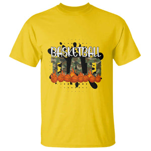 Basketball Dad T Shirt Camouflage Flame Graphic For Sport Lover TS12 Daisy Print Your Wear