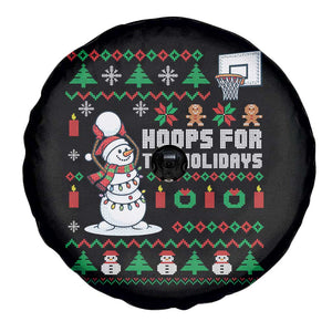 Funny Christmas Basketball Snowmen Spare Tire Cover Hoops For The Holidays Ugly Sweater TS12 Print Your Wear