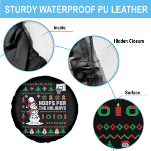 Funny Christmas Basketball Snowmen Spare Tire Cover Hoops For The Holidays Ugly Sweater TS12 Print Your Wear