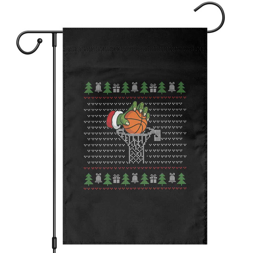 Funny Zombie Hand Basketball Christmas Gift Garden Flag TS12 Black Print Your Wear