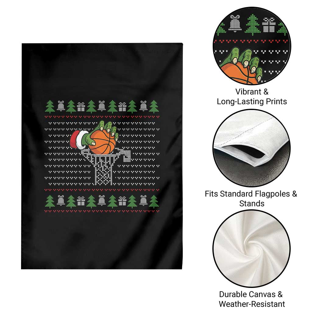 Funny Zombie Hand Basketball Christmas Gift Garden Flag TS12 Print Your Wear