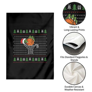 Funny Zombie Hand Basketball Christmas Gift Garden Flag TS12 Print Your Wear