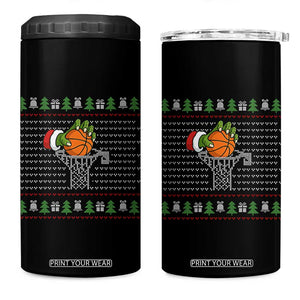 Funny Zombie Hand Basketball Christmas Gift 4 in 1 Can Cooler Tumbler TS12 One Size: 16 oz Black Print Your Wear