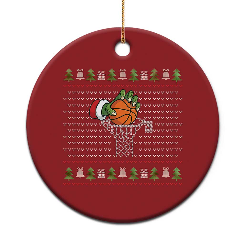 Funny Zombie Hand Basketball Xmas Gift Christmas Ornament TS12 Print Your Wear