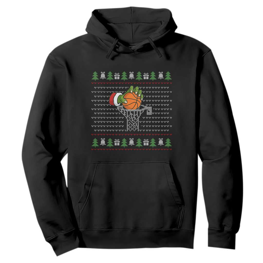 Funny Zombie Hand Basketball Christmas Gift Hoodie TS12 Black Print Your Wear