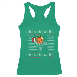 Funny Zombie Hand Basketball Christmas Gift Racerback Tank Top TS12 Irish Green Print Your Wear