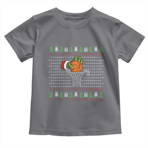 Funny Zombie Hand Basketball Christmas Gift Toddler T Shirt TS12 Charcoal Print Your Wear
