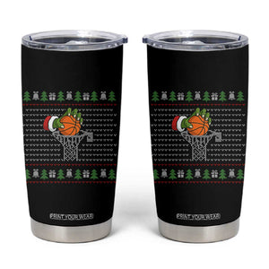 Funny Zombie Hand Basketball Christmas Gift Tumbler Cup TS12 Black Print Your Wear
