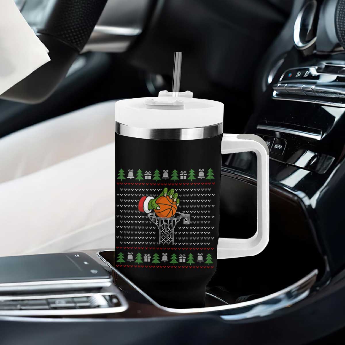 Funny Zombie Hand Basketball Christmas Gift Tumbler With Handle TS12 Print Your Wear