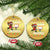 Seasons Swishes Christmas Ornament Funny Gingerbread Basketball Christmas Gift TS12 Circle Gold Print Your Wear