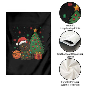Funny Christmas Black Cat Garden Flag Gift For Cat Lover TS12 Print Your Wear