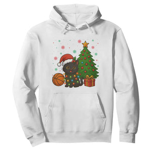 Funny Christmas Black Cat Hoodie Gift For Cat Lover TS12 White Print Your Wear
