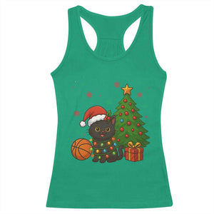 Funny Christmas Black Cat Racerback Tank Top Gift For Cat Lover TS12 Irish Green Print Your Wear