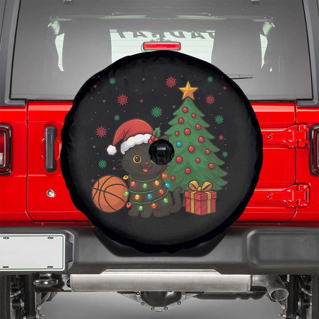 Funny Christmas Black Cat Spare Tire Cover Gift For Cat Lover TS12 Black Print Your Wear