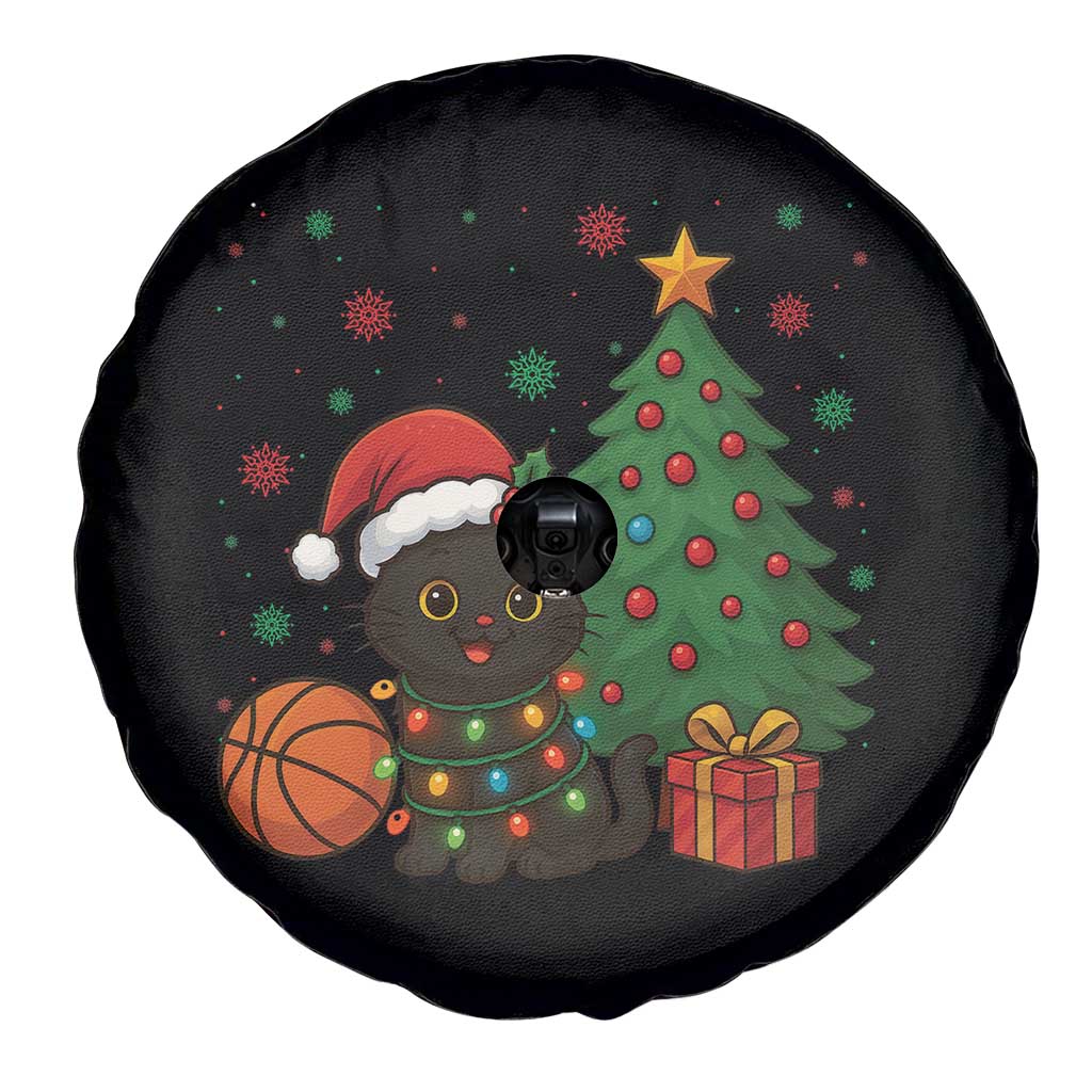 Funny Christmas Black Cat Spare Tire Cover Gift For Cat Lover TS12 Print Your Wear