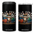 Funny Bowler Gift 4 in 1 Can Cooler Tumbler Bowling Cat With Sunglasses TS12 One Size: 16 oz Black Print Your Wear