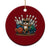 Funny Bowler Gift Ceramic Ornament Bowling Cat With Sunglasses TS12 1pc Red Print Your Wear