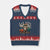Funny Bowler Gift V-Neck Knit Sweater Vest Bowling Cat With Sunglasses TS12 Navy Red Print Your Wear