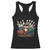 Funny Bowler Gift Racerback Tank Top Bowling Cat With Sunglasses TS12 Black Print Your Wear