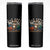 Funny Bowler Gift Skinny Tumbler Bowling Cat With Sunglasses TS12 Black Print Your Wear