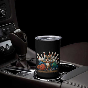 Funny Bowler Gift Tumbler Cup Bowling Cat With Sunglasses TS12 Print Your Wear