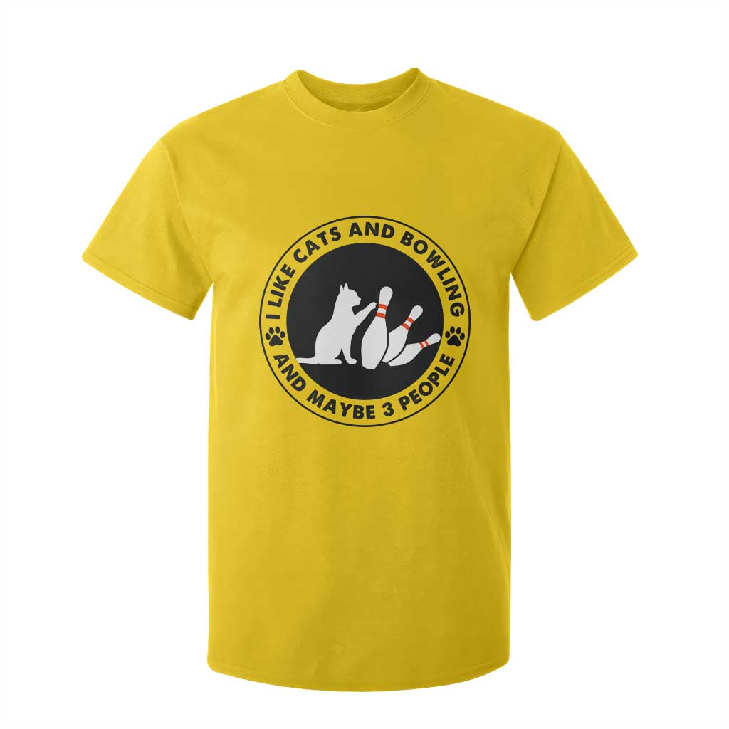 I Like Cats And Bowling And Maybe 3 People T Shirt For Kid Funny Cat Lovers TS12 Daisy Print Your Wear