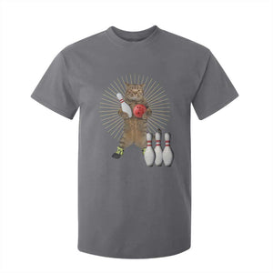 Funny Cat Bowling Meme T Shirt For Kid Gift For Bowlers TS12 Charcoal Print Your Wear