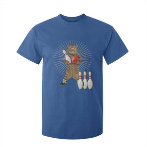 Funny Cat Bowling Meme T Shirt For Kid Gift For Bowlers TS12 Royal Blue Print Your Wear