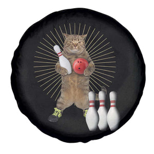 Funny Cat Bowling Meme Spare Tire Cover Gift For Bowlers TS12 Print Your Wear
